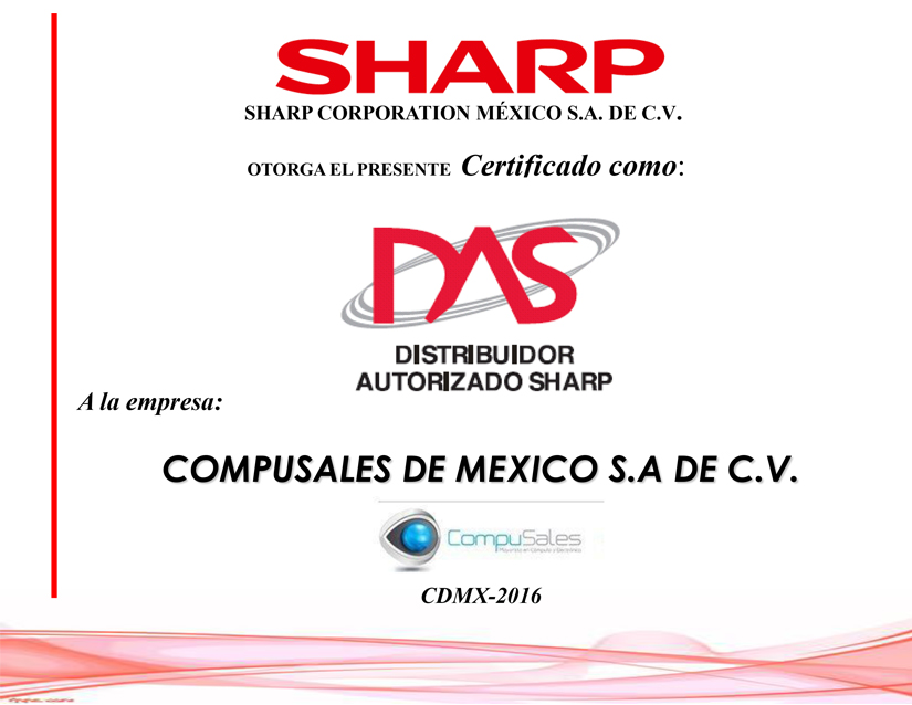Certificado Sharp