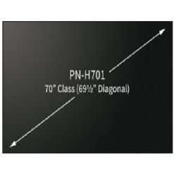 Monitor SHARP PNH701 LED 70" 4K Bezel 8.8MM Uso Rudo 3YR