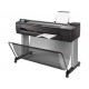 Plotter HP F9A29A DesignJet T730 36 in Printer Sheet feed roll feed input tray media bin automatic cutter Wi Fi