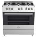 Estufa de Gas DEXA SAPORE INOX 90 cms 5 Quemadores Enc.Elect Horno
