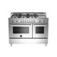 Estufa BERTAZZONI PRO486GGAS Profesional 6 Quemadores Plancha Acero Inoxidable 48"
