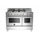 Estufa BERTAZZONI PRO486GGAS Profesional 6 Quemadores Plancha Acero Inoxidable 48"