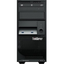 Servidor LENOVO 70LUA02WLD ThinkServer TS150 Xeon E3-1225 v5 8GB DDR4 ECC 2 x 1TB HD Graphics P530 Gigabit DVD R RW WServer 2012