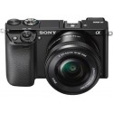 Cámara SONY Alpha ILCE-6000L Mirrorless Digital Pantalla LCD 24.3 Mpx 8X HDMI WiFi NFC