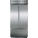 Refrigerador / Congelador Empotrable Sub-Zero BI-36UFD/S/TH con puerta francesa de 36"