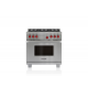 Estufa Dual WOLF DF364G 4 Quemadores y Comal Infrarrojo 36"