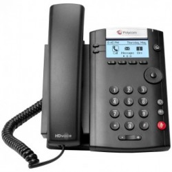 Telefono Multimedia Polycom VVX 201 IP Dos Lineas HD para Skype 2200-40450-019
