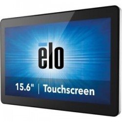 AIO ELOTOUCH E970665 I-Series LED 15.6” Wide Core i5-6500TE Win10 Projected Capacitive 10-touch Clear Zero-bezel Gray