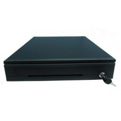 Cajón de Dinero POSIFLEX CR-4100-B 2 llaves 5 Separadores de Billete 8 Separadores de Moneda Cangrejos Metálicos