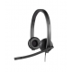 Audífonos con Micrófono Logitech H570e, Alámbrico, USB, Negro