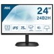 MONITOR LED IPS AOC 24 NEGRO / HDMI Y VGA / ASPECTO 16:9 / TIEMPO DE RESPUESTA 7 MS / RESOLUCIÓN 1
