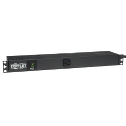 Tripp Lite PDU Monofásico con Medidor Digital, 1.4kW 15A 120V, para Instalación Horizontal en 1U de Rack, 13 Tomacorri