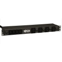 Tripp Lite PDU Monofásico Básico, 5.8kW 30A 208/240V, Instalación Horizontal 1U en Rack, 4 tomacorrientes C19 y 16 C1