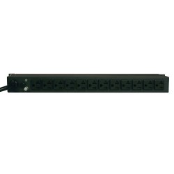 Tripp Lite PDU Monofásico con Medidor Digital, 1.9kW 20A 120V, para instalación Horizontal en 1U de Rack, 12 Tomacorri