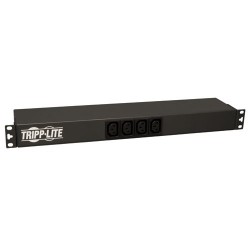 Tripp Lite PDU Monofásico Básico, 1.6-3.8kW 16/20A 100-240V, Instalación Horizontal 1U en Rack, 2 Tomacorrientes C19 