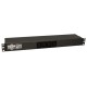 Tripp Lite PDU Monofásico Básico, 1.6-3.8kW 16/20A 100-240V, Instalación Horizontal 1U en Rack, 2 Tomacorrientes C19 