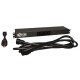 Tripp Lite PDU Monofásico Básico, 1.6-3.8kW 16/20A 100-240V, Instalación Horizontal 1U en Rack, 2 Tomacorrientes C19 