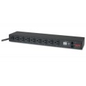 APC AP7800B unidad de distribución de energía (PDU) 1U Negro 8 salidas AC