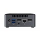 Intel NUC BOXNUC7CJYSAL1 PCs/estación de trabajo Intel® Celeron® J4005 4 GB DDR4-SDRAM 32 GB eMMC UCFF Negro Mini PC 