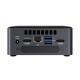 Intel NUC BLKNUC7I7DNH1E PC/estación de trabajo barebone i7-8650U 1,9 GHz UCFF Negro, Gris BGA 1356