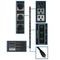 Tripp Lite PDU Trifasico de 5.7kW con Medidor Digital, de 208/120V, 27 Tomacorrientes (21 5-15/20R, 6 L6-20R), L21-20P, 