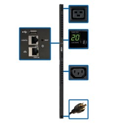 Tripp Lite PDU controlable monofásico de 3.2–3.8kW con Interfaz de Plataforma LX, Tomacorrientes de 200V ~ 240V (20 C