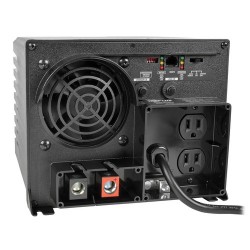 Tripp Lite Inversor/cargador PowerVerter APS de 750W, 12VCD y 120V con conmutación de transferencia automática y 2 tom