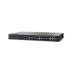 SWITCH CISCO SMB GIGABIT ETHERNET POE 382W, 24 PUERTOS 10/100/1000 MBPS + 2 PUERTOS SFP+, 56 GBIT/S