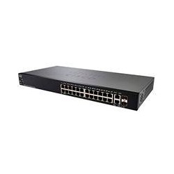 Switch cisco smb gigabit ethernet, 24 puertos 10/100/1000mbps + 2 puertos sfp, 52 gbit/s, 8000 entradas, gestionado