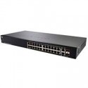 Switch cisco smb gigabit ethernet, 24 puertos 10/100/1000mbps + 2 puertos sfp, 52 gbit/s, 8000 entradas, gestionado