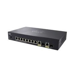 Switch cisco smb 8 puertos poe+ 62w, 10/100/1000, 2 puertos combinados sfp/gigabit de cobre 