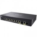 Switch cisco smb 8 puertos poe+ 62w, 10/100/1000, 2 puertos combinados sfp/gigabit de cobre