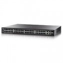 Switch cisco smb 52 poe puertos de datos 10/100/1000 dual sfp, admin, qos, vlan