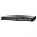 Switch cisco smb // 24 puertos 10/100 fast ethernet // poe 185w // 2 puertos sfp // administrable 