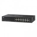 Switch cisco smb - 16 puertos - 10/100/1000 mbps - no administrable - half poe - rack -32 gbit/s, 8000 entradas