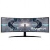 Monitor led samsung 49 widescreen wqhd 5120 x1440 odyssey g9 c49g95t, negro,2 hdmi, 2 d. port, 2 usb, curvo gamer 240hz,