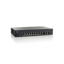 Switch Cisco Gigabit Ethernet SG350-10P PoE 62W, 8 Puertos 10/100/1000 + 2 Puertos SFP+, 20 Gbit/s, 16384 Entradas - Ges