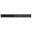 Switch Cisco Gigabit Ethernet SG350X-24MP, 24 Puertos 10/100/1000Mbps + 2 Puertos SFP, 128 Gbit/s, 16.000 Entradas - Ges
