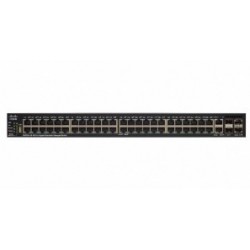 Switch Cisco Gigabit Ethernet SG550X-48P, 48 Puertos 10/100/1000Mbps + 2 Puertos SFP+, 176 Gbit/s, 16.000 Entradas - Ges