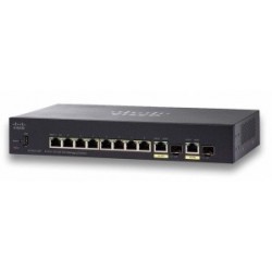 Switch Cisco Fast Ethernet Small Business SF352-08P, 8 Puertos 10/100Mbps + 2 Puertos SFP, 5.6 Gbit/s, 16.384 Entradas -