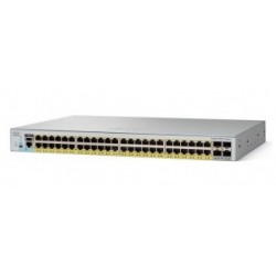 Switch Cisco Gigabit Ethernet Catalyst C2960L-48PQ, 48 Puertos 10/100/1000Mbps + 4 Puertos SFP+, 104 Gbit/s, 8000 Entrad