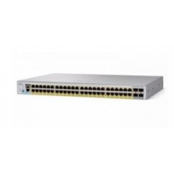 Switch Cisco Gigabit Ethernet Catalyst C2960L-48PQ, 48 Puertos 10/100/1000Mbps + 4 Puertos SFP+, 104 Gbit/s, 8000 Entrad