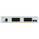 Switch Cisco Gigabit Ethernet Catalyst 1000, 16 Puertos PoE + 2 Puertos SFP, 36 Gbit/s, 15.360 Entradas - Gestionado