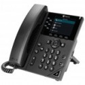 Poly Teléfono IP con Pantalla LCD 3.5" VVX 350, 6 Líneas, Altavoz, Negro