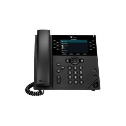 Poly Teléfono IP con Pantalla LCD 4.3" VVX 450, 12 Líneas, Altavoz, Negro