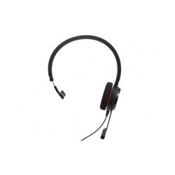 Jabra Monoaural Evolve 20 MS , Alámbrico, USB, Negro