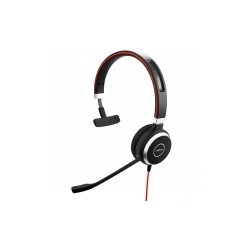 Jabra Monoaural Evolve 40 UC, Alámbrico, 3.5mm/USB, Negro