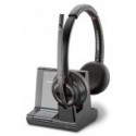 Poly Audífonos Savi W8220, Inalámbrico, DECT, Bluetooth, Negro