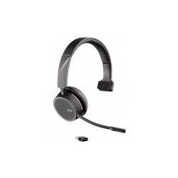 Poly Monoaural Voyager 4210 UC, Inalámbrico, Bluetooth, Negro