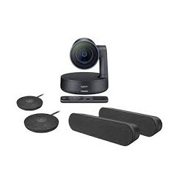 Logitech Rally Plus 960-001225 - Sistema de cámara de conferencias Ultra HD con Control automático de cámara (renovado)